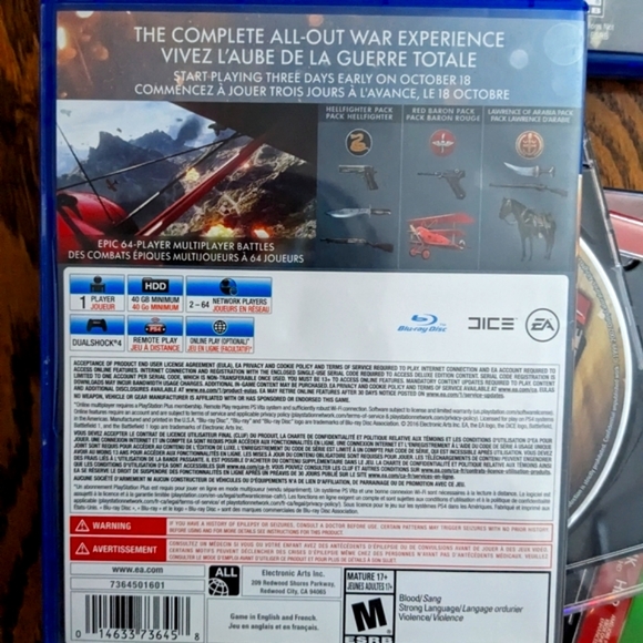 Battlefield 1 Early Enlister Deluxe Edition| PS4 Game Complete In Box - Picture 3 of 3